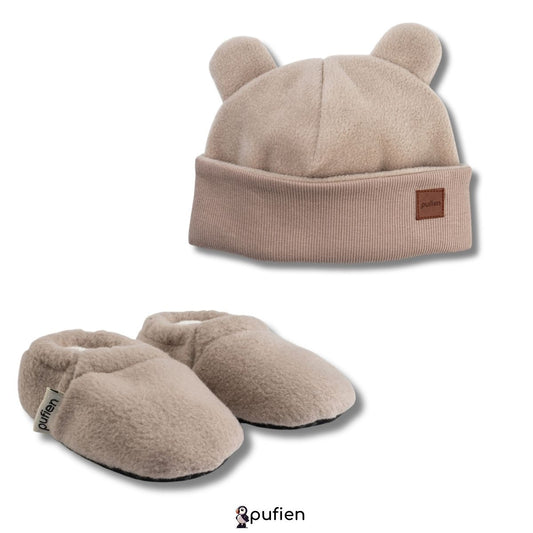 Bej Bere & Bej Kısa Polar Patik