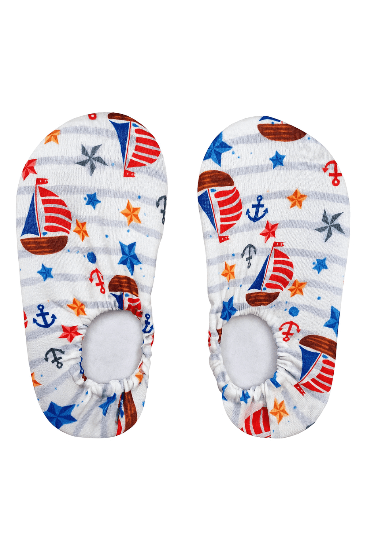 Denizci desenli çocuk deniz ve havuz patiği