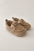 Süet Bağcıklı Bebek Loafer Ayakkabı