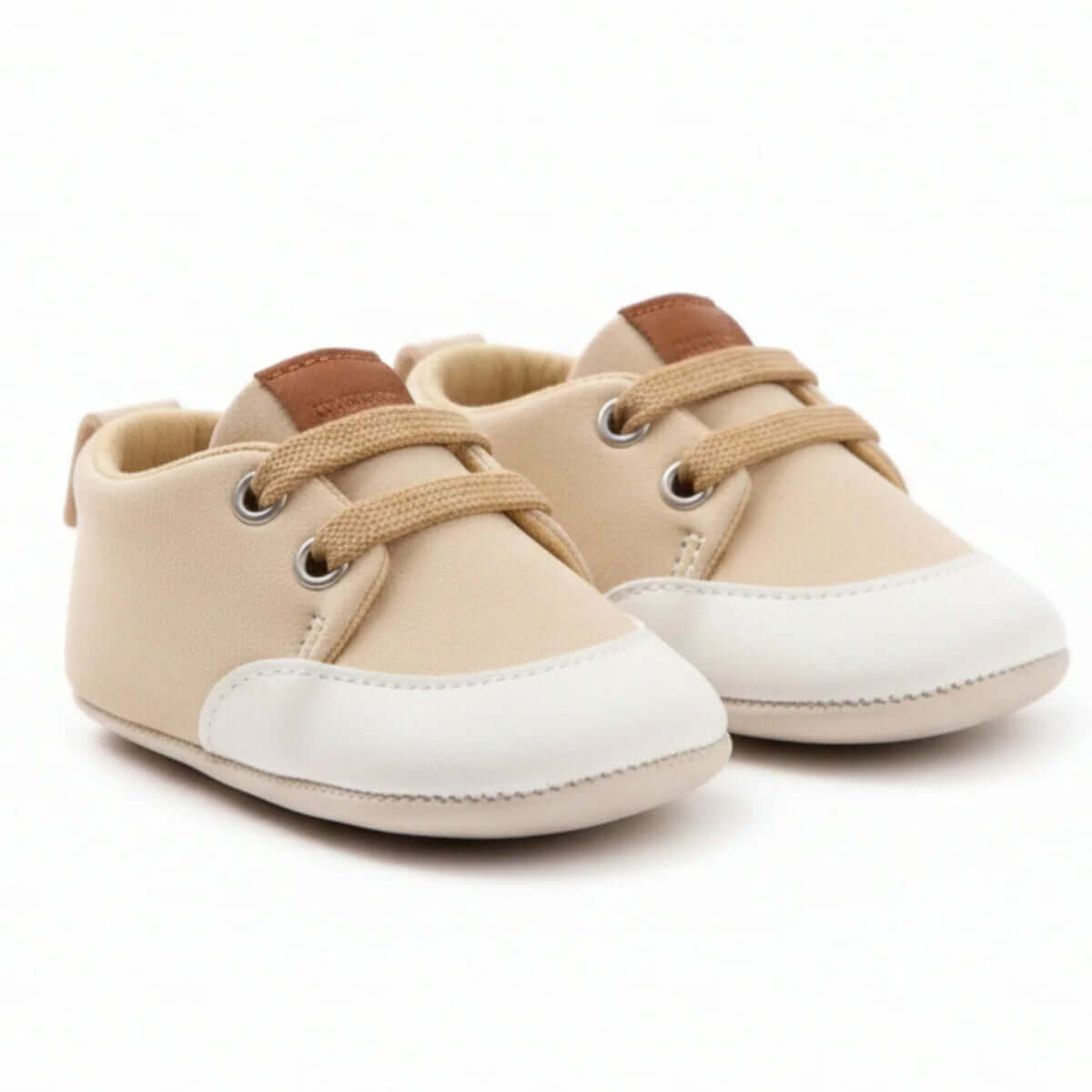 Bej Hakiki Deri İlk Adım Ayakkabısı