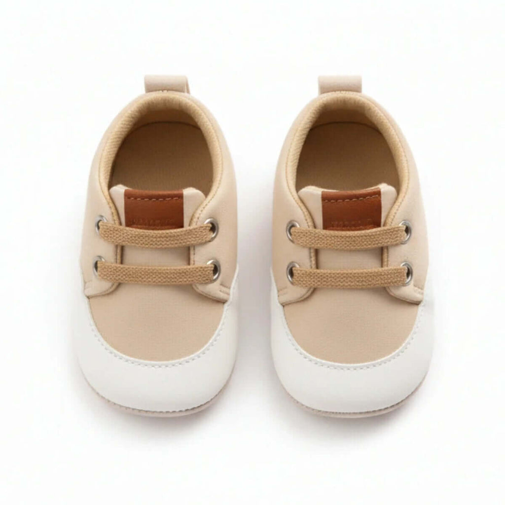 Bej Hakiki Deri İlk Adım Ayakkabısı