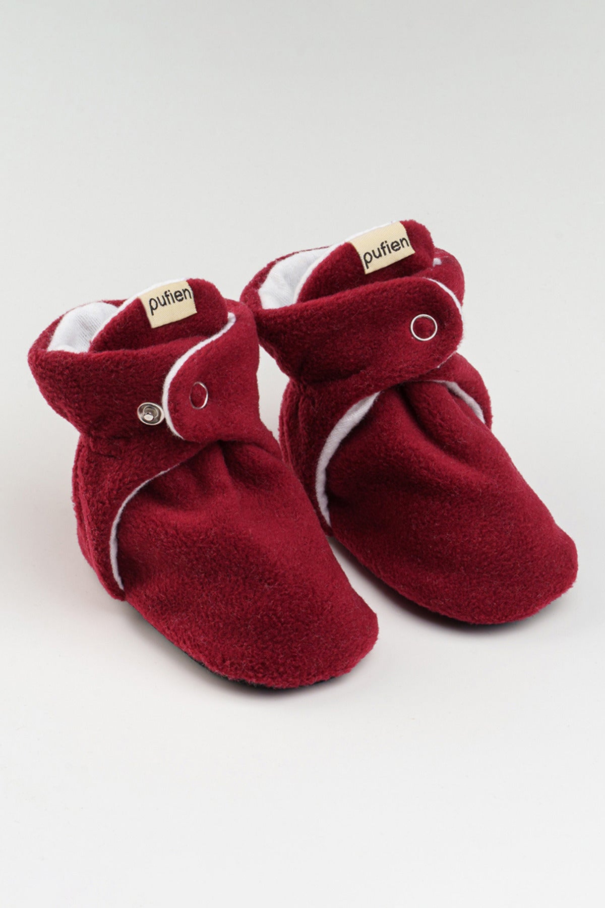 Bebek Panduf, Kırmızı Polar - Kaydırmaz Tabanlı