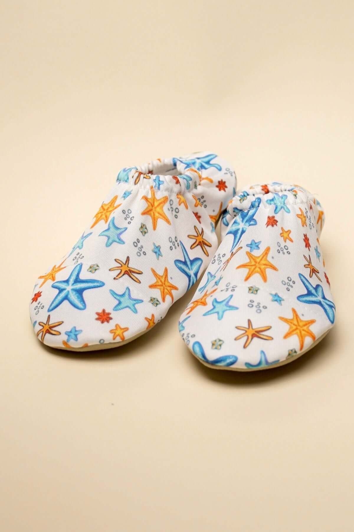 Deniz yıldızı desenli deniz ve havuz patiği – suya dayanıklı kaymaz taban