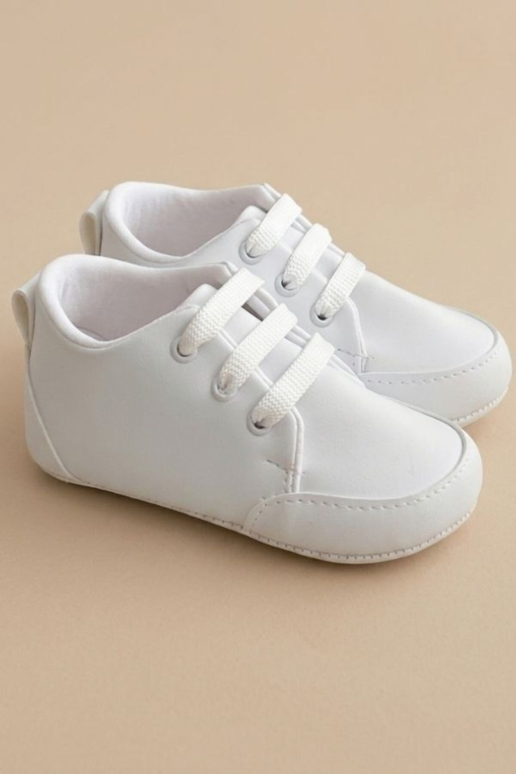 Beyaz Topuk Detaylı Bebek Sneaker