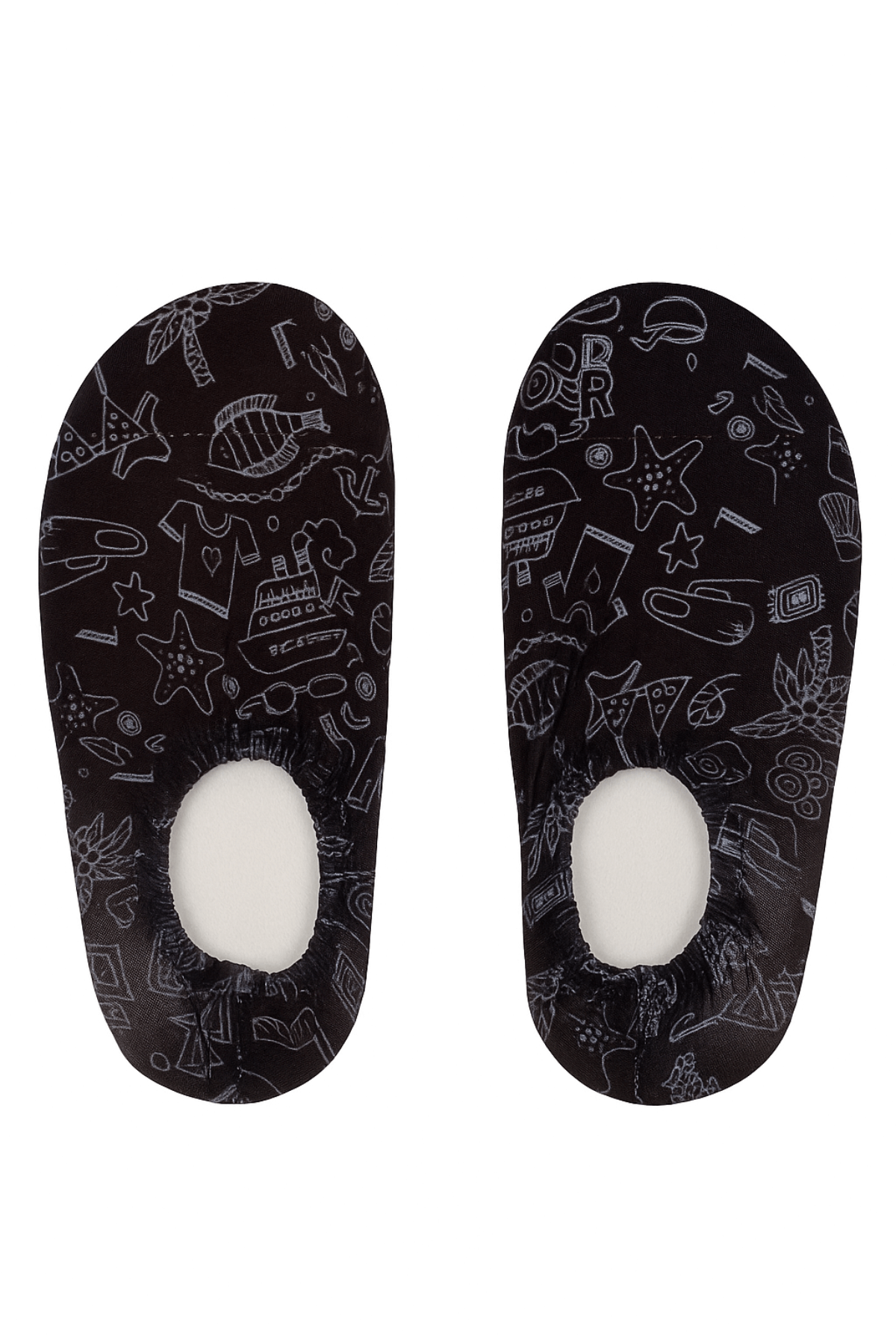 Çocuklar için tatil desenli deniz ve havuz patiği, kaymaz tabanlı su ayakkabısı