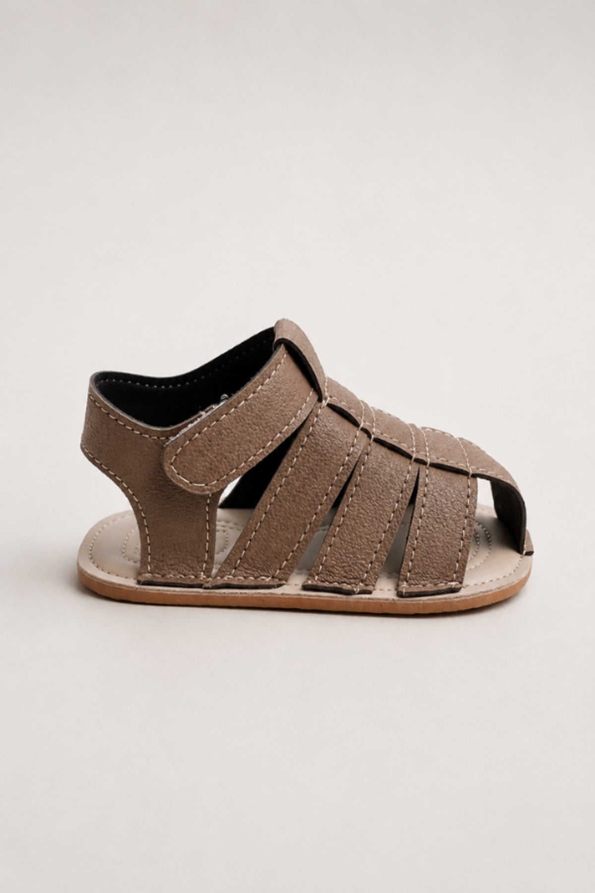 Süet Bantlı Bebek Sandalet Unisex Yazlık