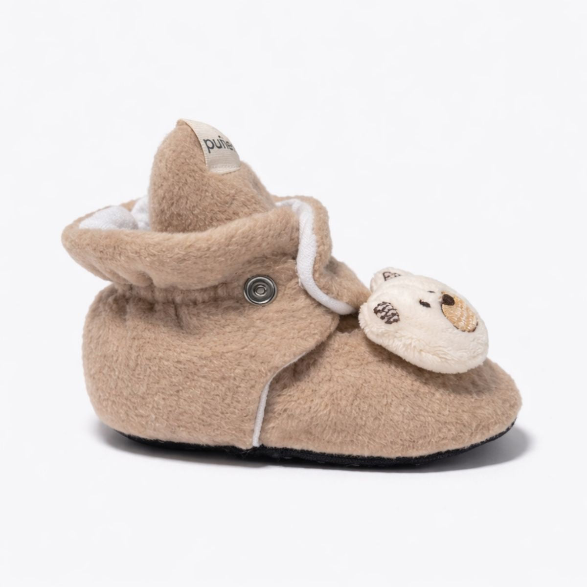 Bej Polar Panduf - Ayıcık Figürlü yandan görünüm