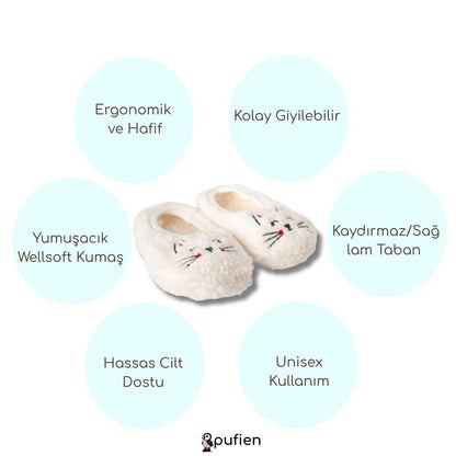 Kedi desenli ev patiği ürün özellikleri