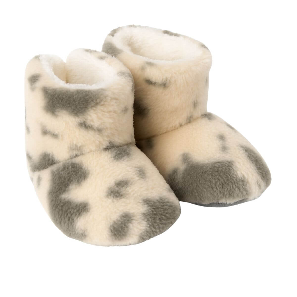 Haki inek desenli wellsoft kışlık ev botu, çocuk botu