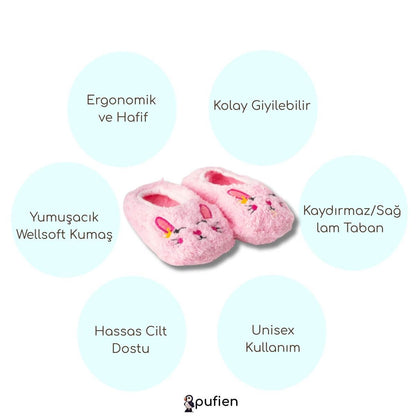 Tavşan desenli ev patiği ürün özellikleri