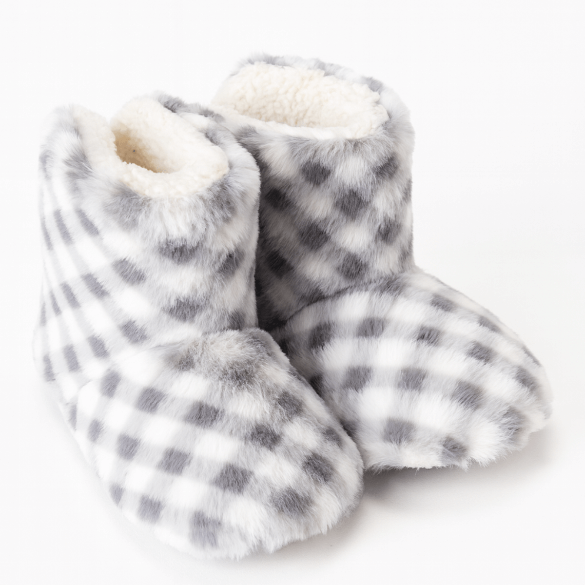 Gri renk kışlık peluş panduf bot, çocuk ev botu