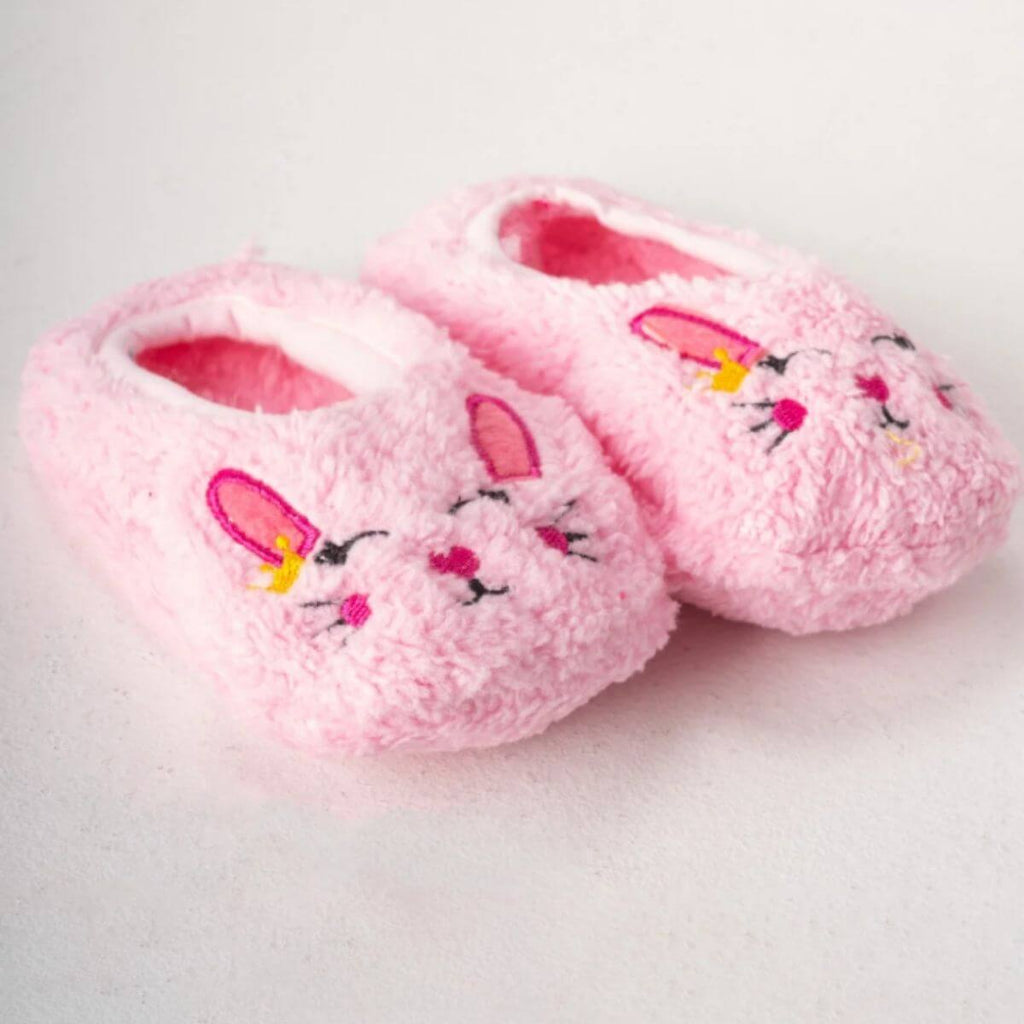 Pembe renk tavşan desenli wellsoft peluş ev patiği