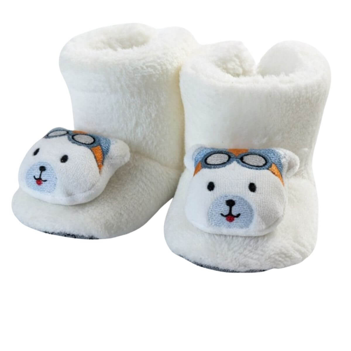 ayıcık desenli peluş bot, çocuk ev botu