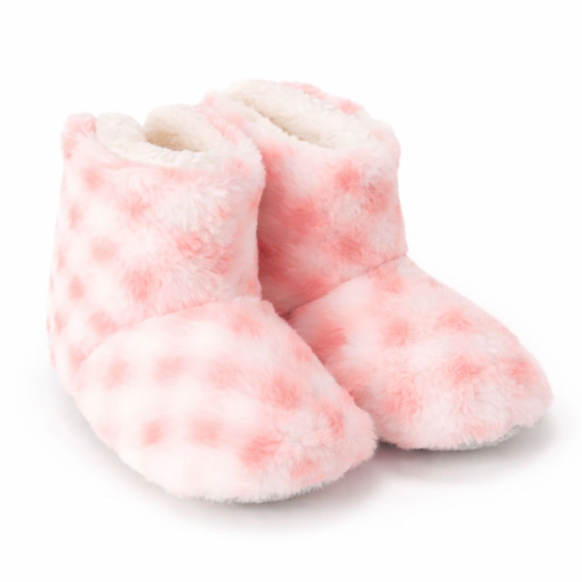 Pembe Kışlık Peluş Panduf Bot Ön Görünüm