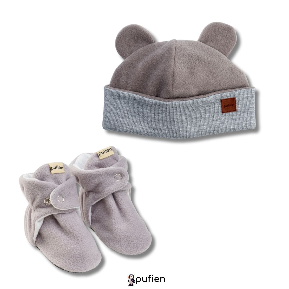 Gri Bere & Gri Polar Panduf Takım 