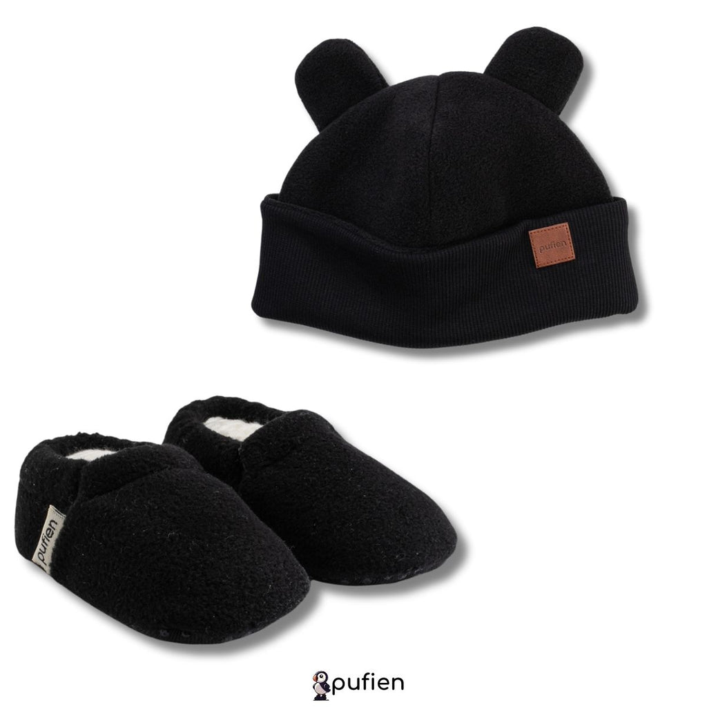 Siyah Bere & Siyah Polar Patik 