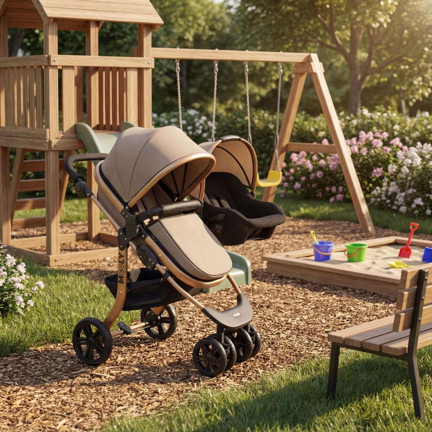 Travel Bebek Arabası Krem