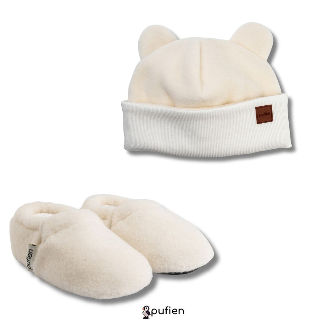 Beyaz Bere & Bebek Beyaz Polar Patik