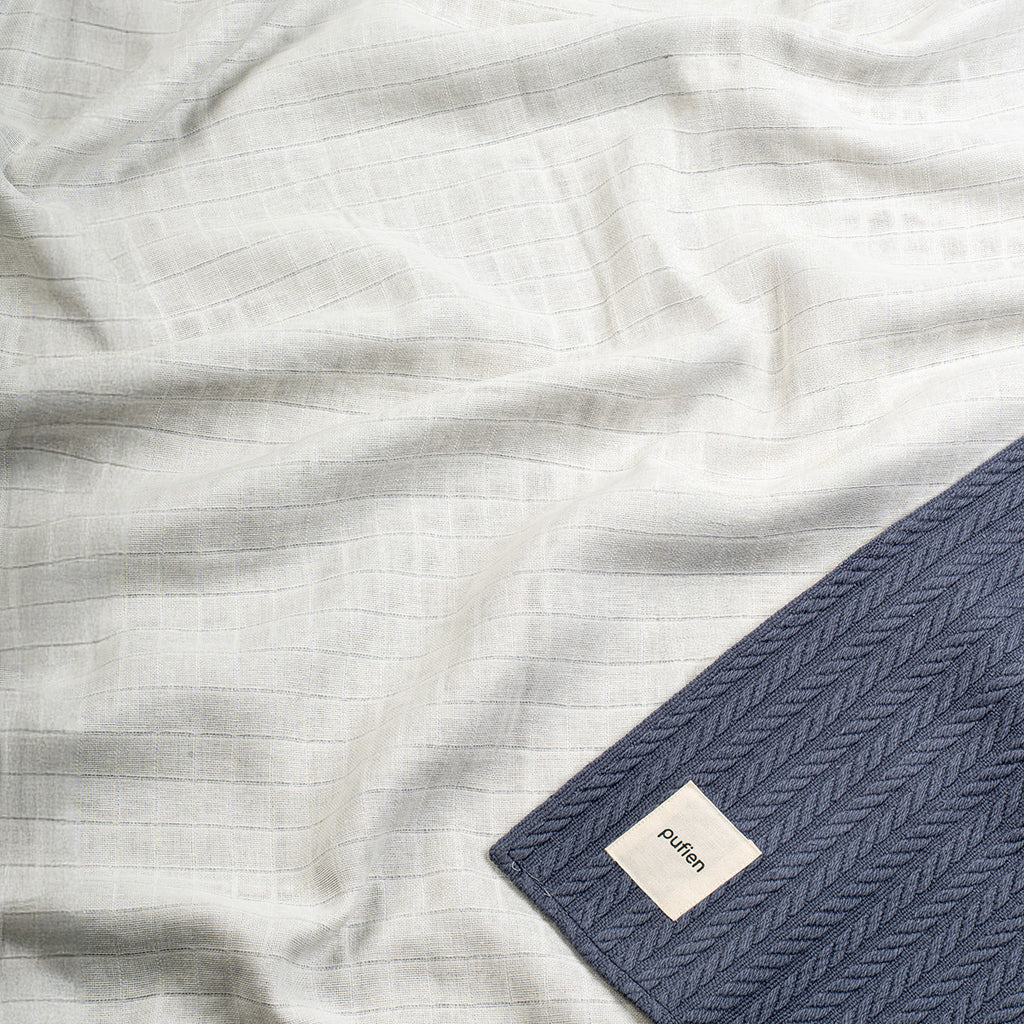 Antrasit örgü örtü, düz desenli detay