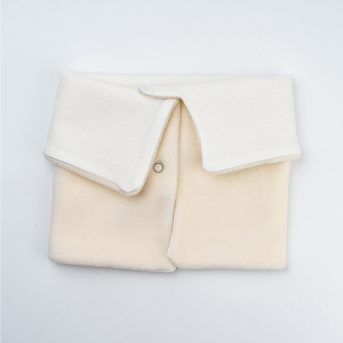 pamuk kaşkorse çift kat bebek beyaz önlük