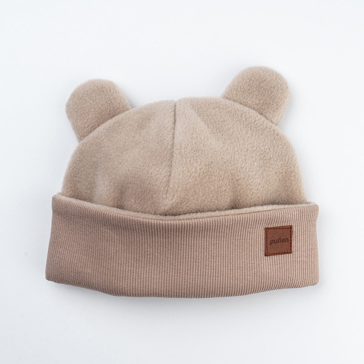 pamuklu kaşkorse çift kat bebek bej bere