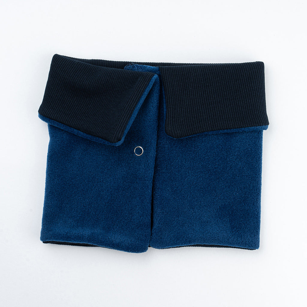 pamuk kaşkorse çift kat bebek lacivert önlük