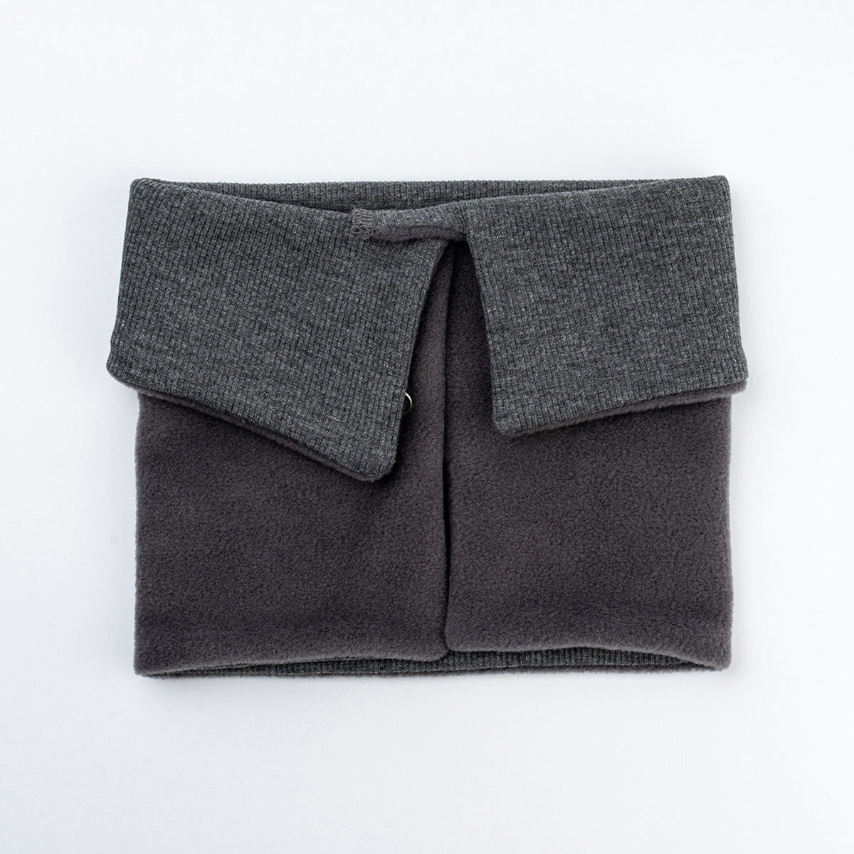 pamuk kaşkorse çift kat bebek antrasit önlük