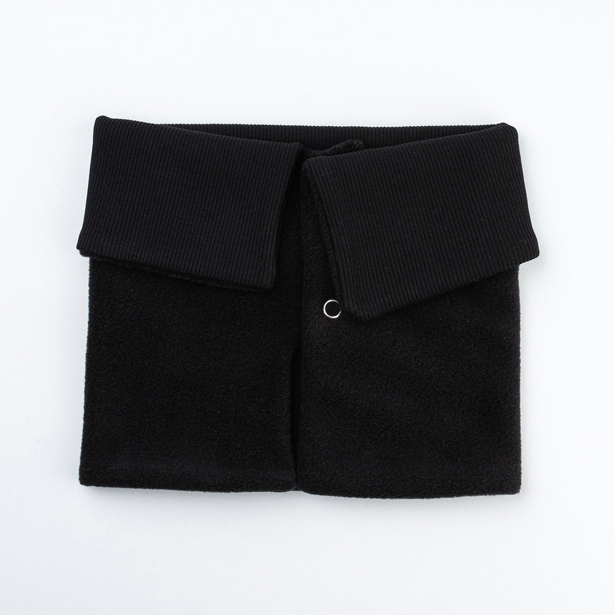 Pamuk kaşkorse çift kat bebek siyah önlük