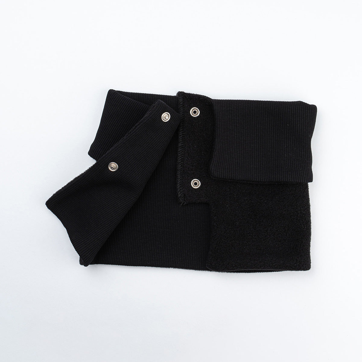 organik pamuk siyah bebek önlüğü - çift katlı tasarım