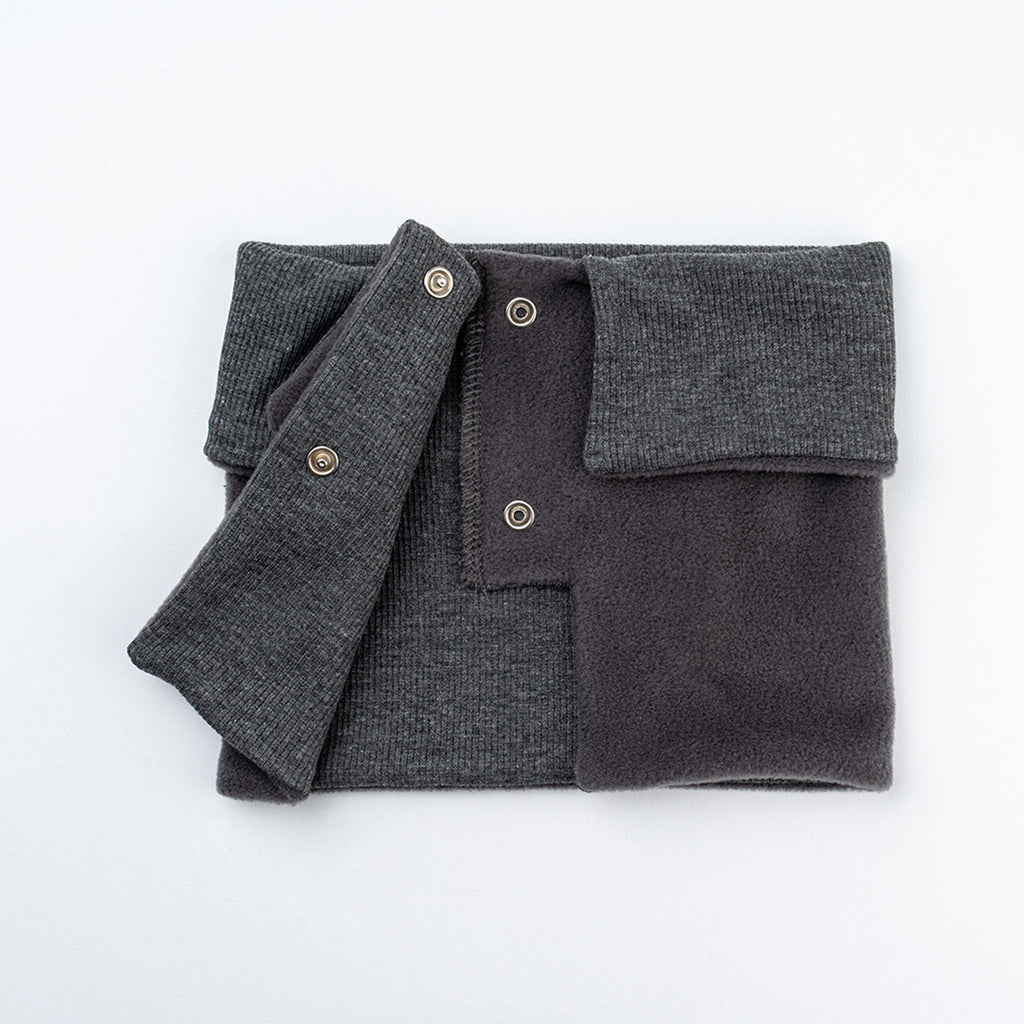 yumuşak dokulu antrasit bebek önlüğü - pamuk ve dayanıklı