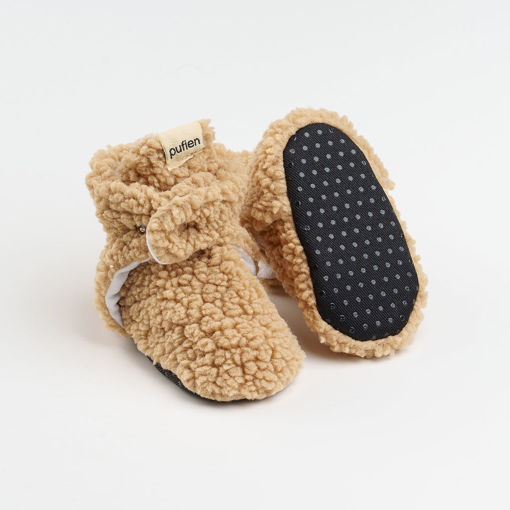 bej kaydırmaz pofuduk peluş taban