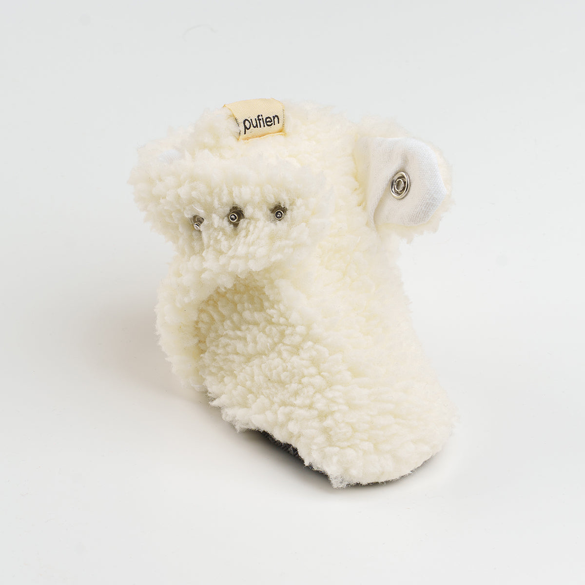 ekru pofuduk peluş çıt çıt