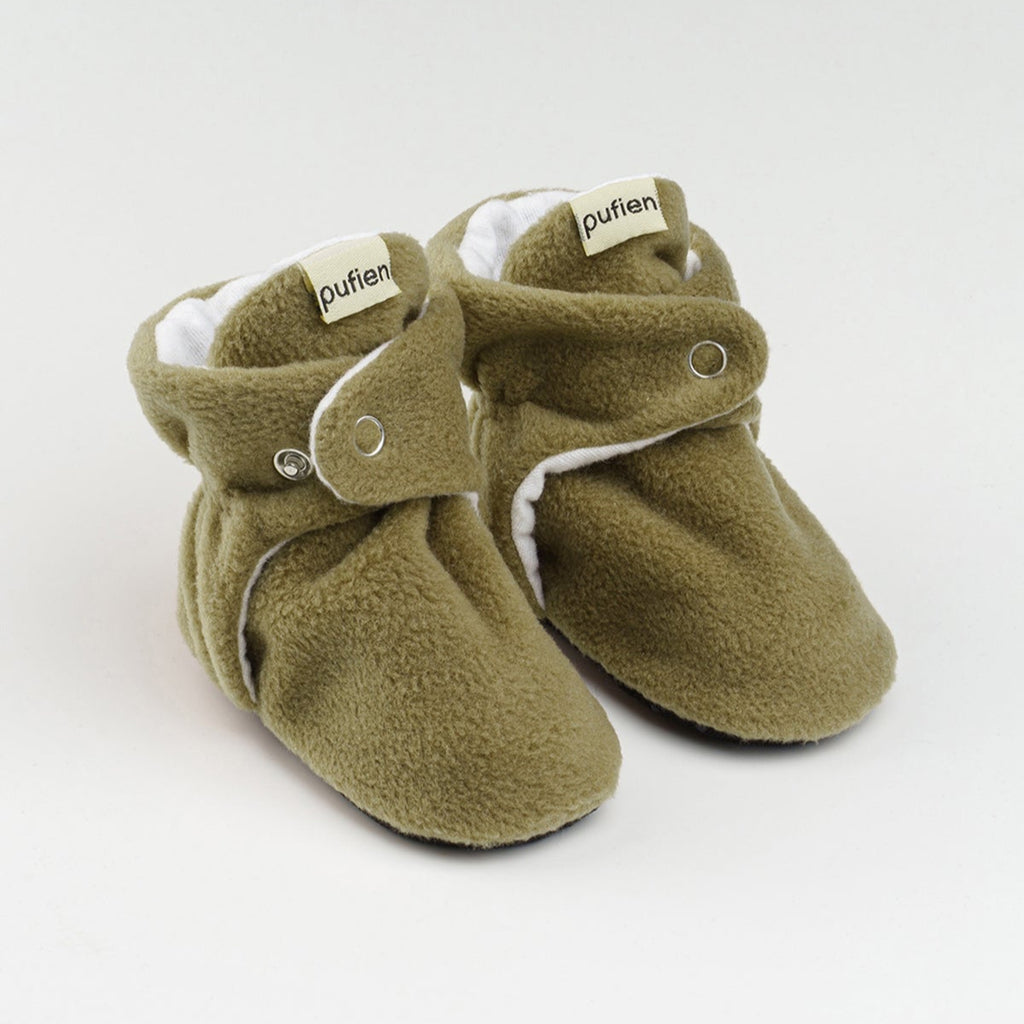 haki yeşil - polar bebek panduf