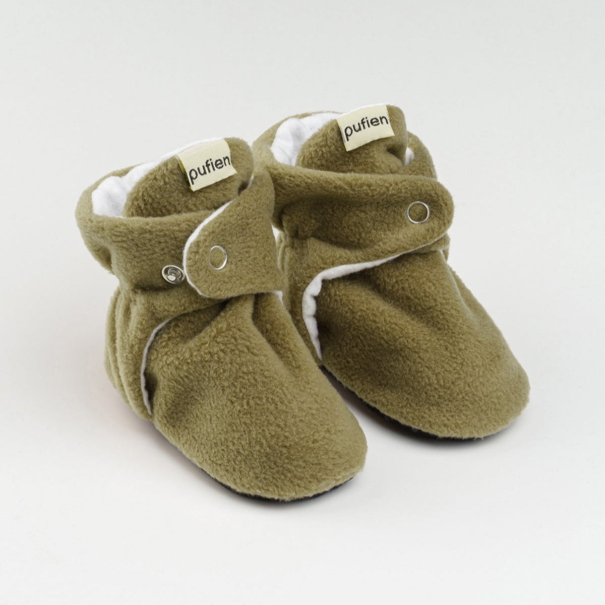 haki yeşil - polar bebek panduf