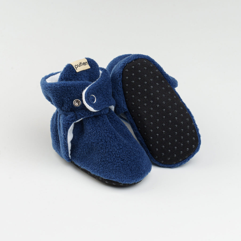 kaydırmaz lacivert polar bebek panduf