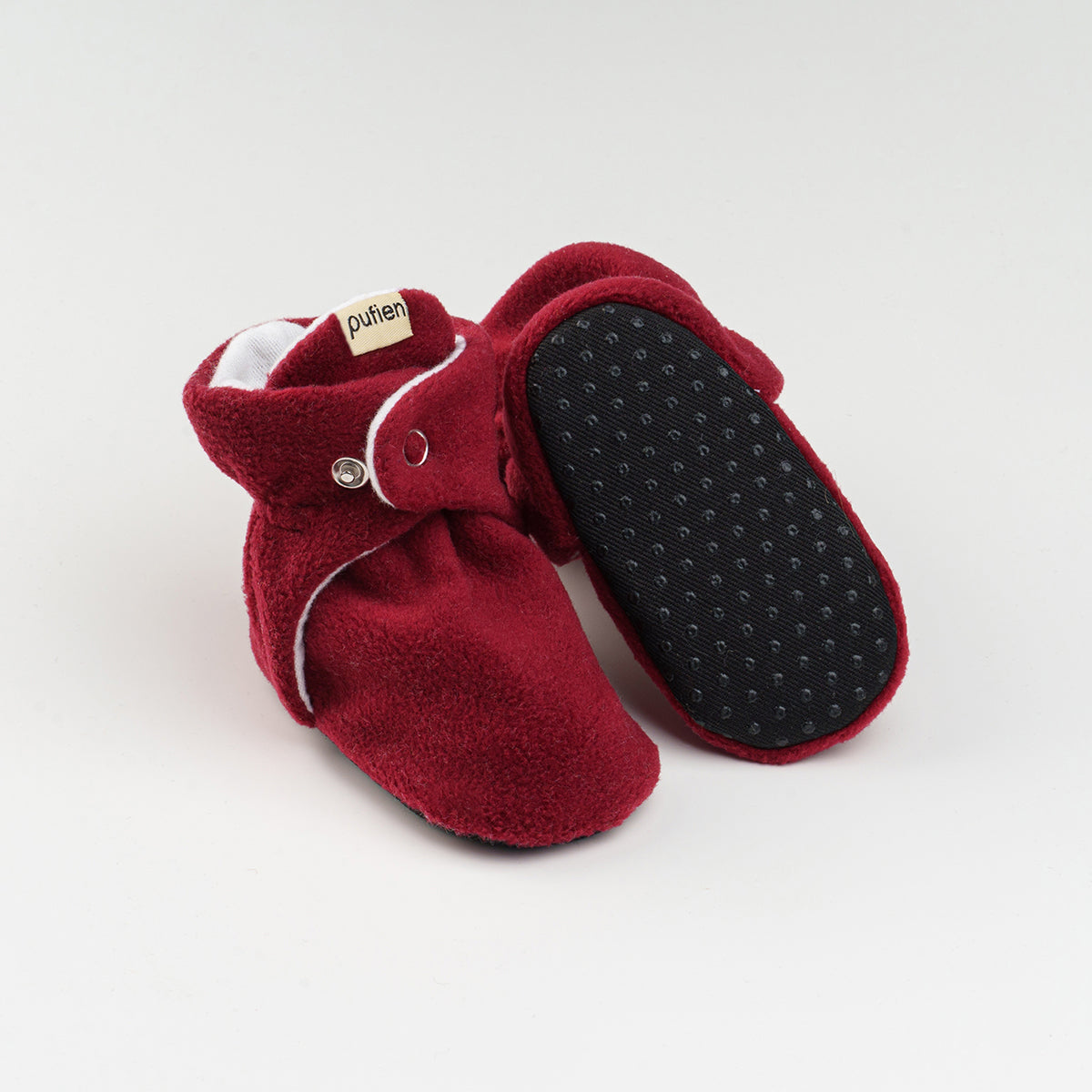 kaydırmaz kırmızı polar panduf