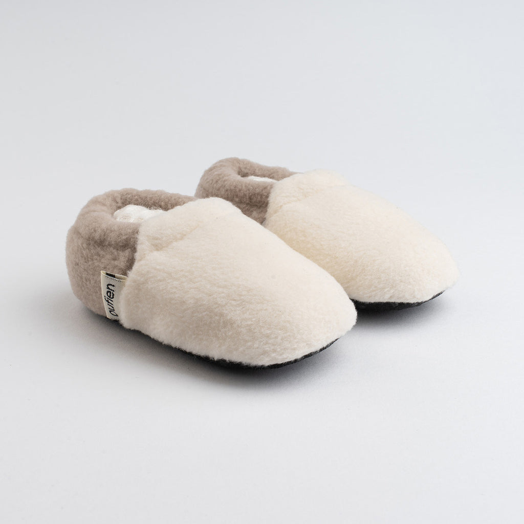 vizon - beyaz polar kısa patik