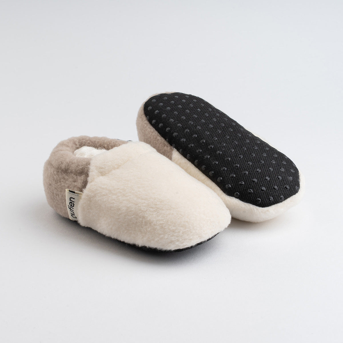 kaydırmaz polar kısa patik - beyaz