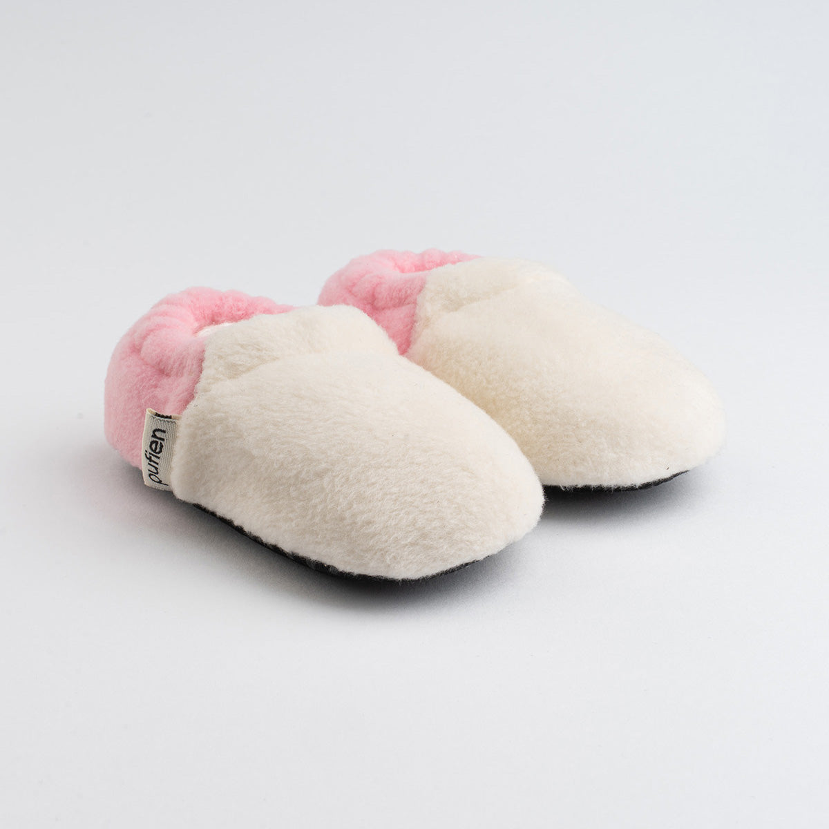 pembe - beyaz polar kısa patik