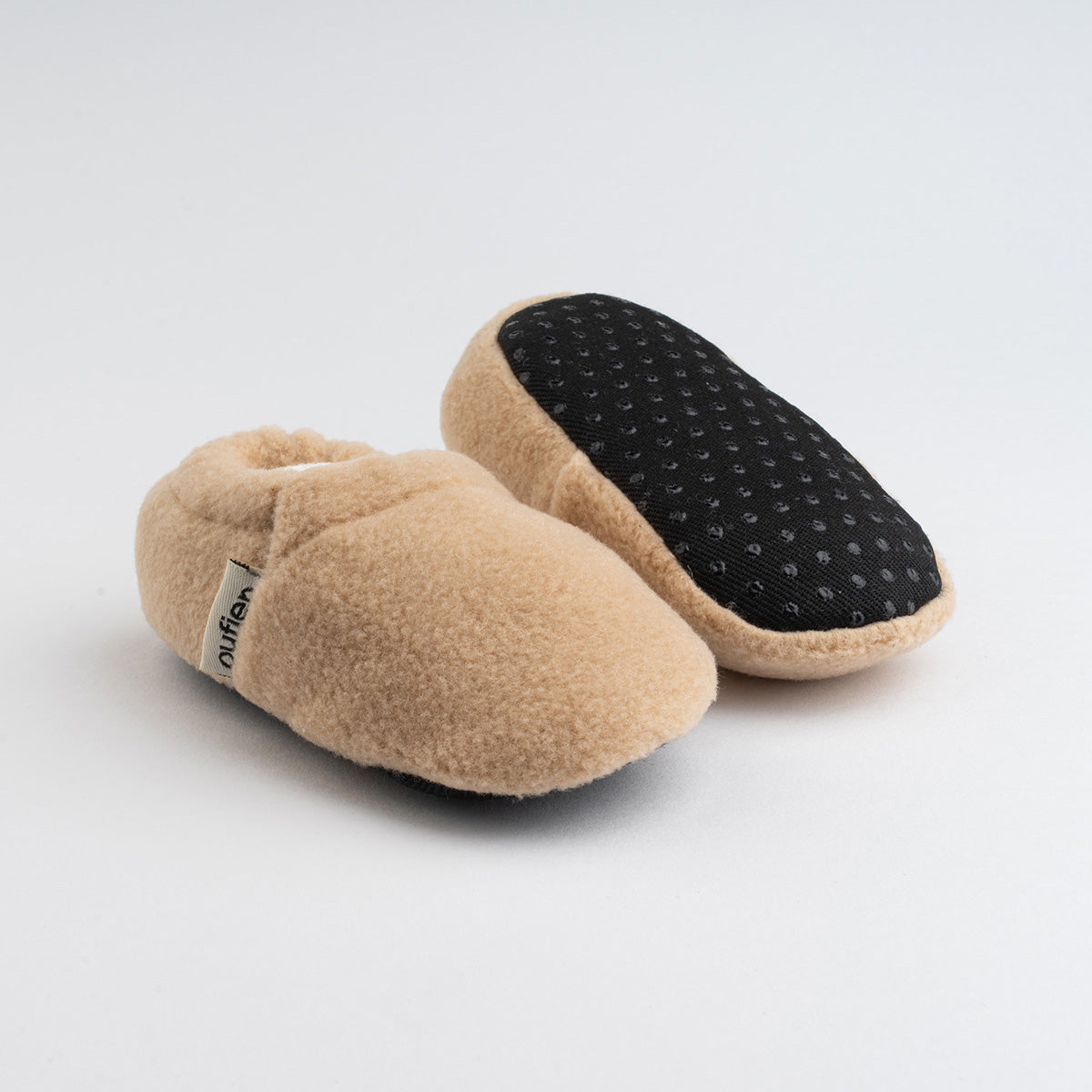 kaydırmaz kısa bej polar kısa patik