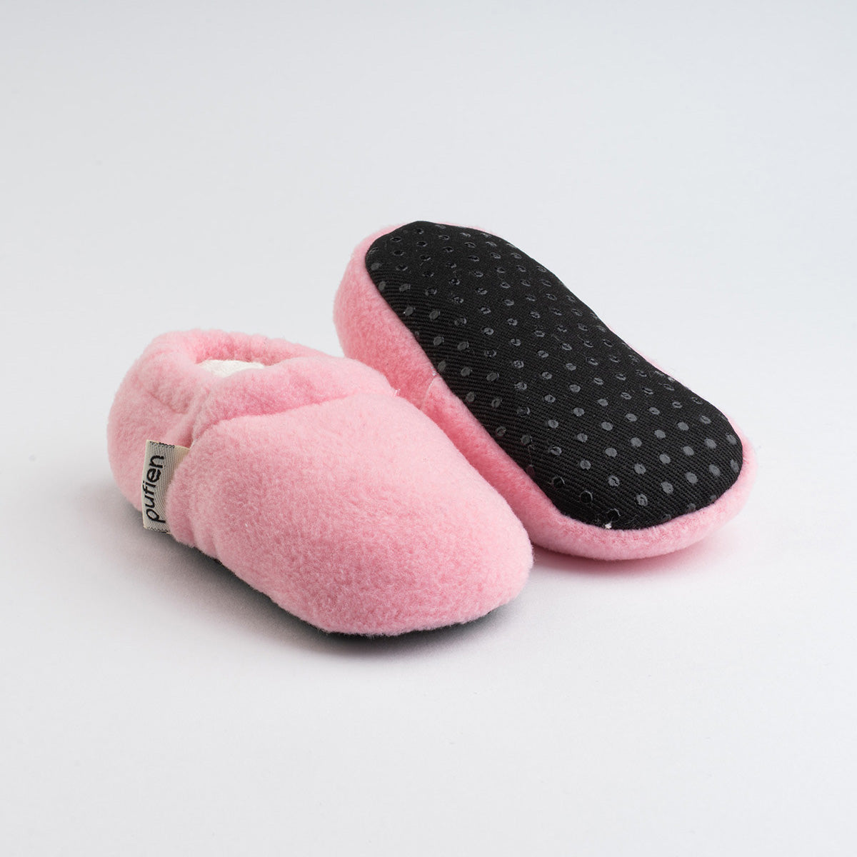 kaydırmaz kısa pembe polar patik