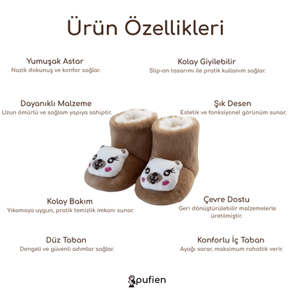Panda Desenli Peluş Bot  | Çocuklar için Ev Botu