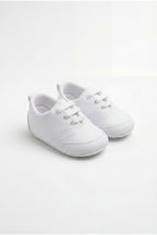 Beyaz Bağcıklı Bebek Sneaker — Beyaz
