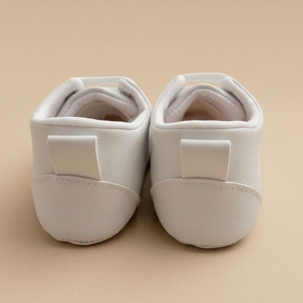 Bebek Ayakkabısı, Sneaker İlk Adım Ayakkabı, Bebek Patik, Ev Ayakkabısı - Beyaz - Pufienpixa