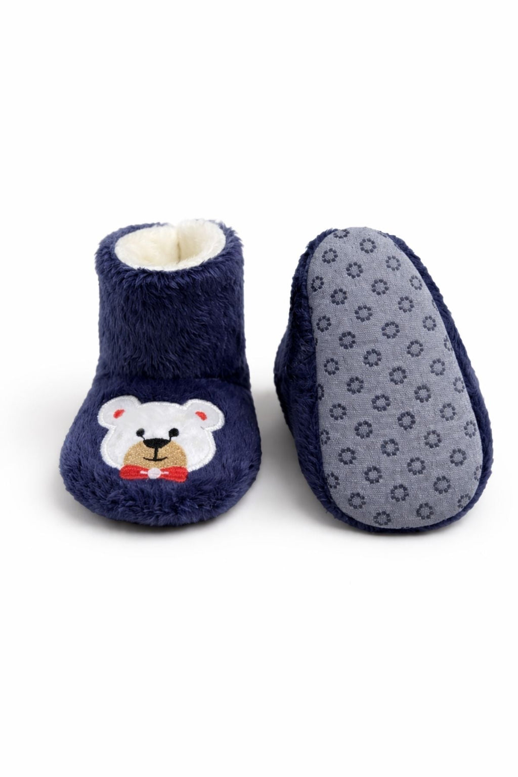 Bebek & Çocuk Kaydırmaz Tabanlı Ev Botu / Panduf / Kışlık Peluş Bot / Sevimli Desen - PufienPanduf