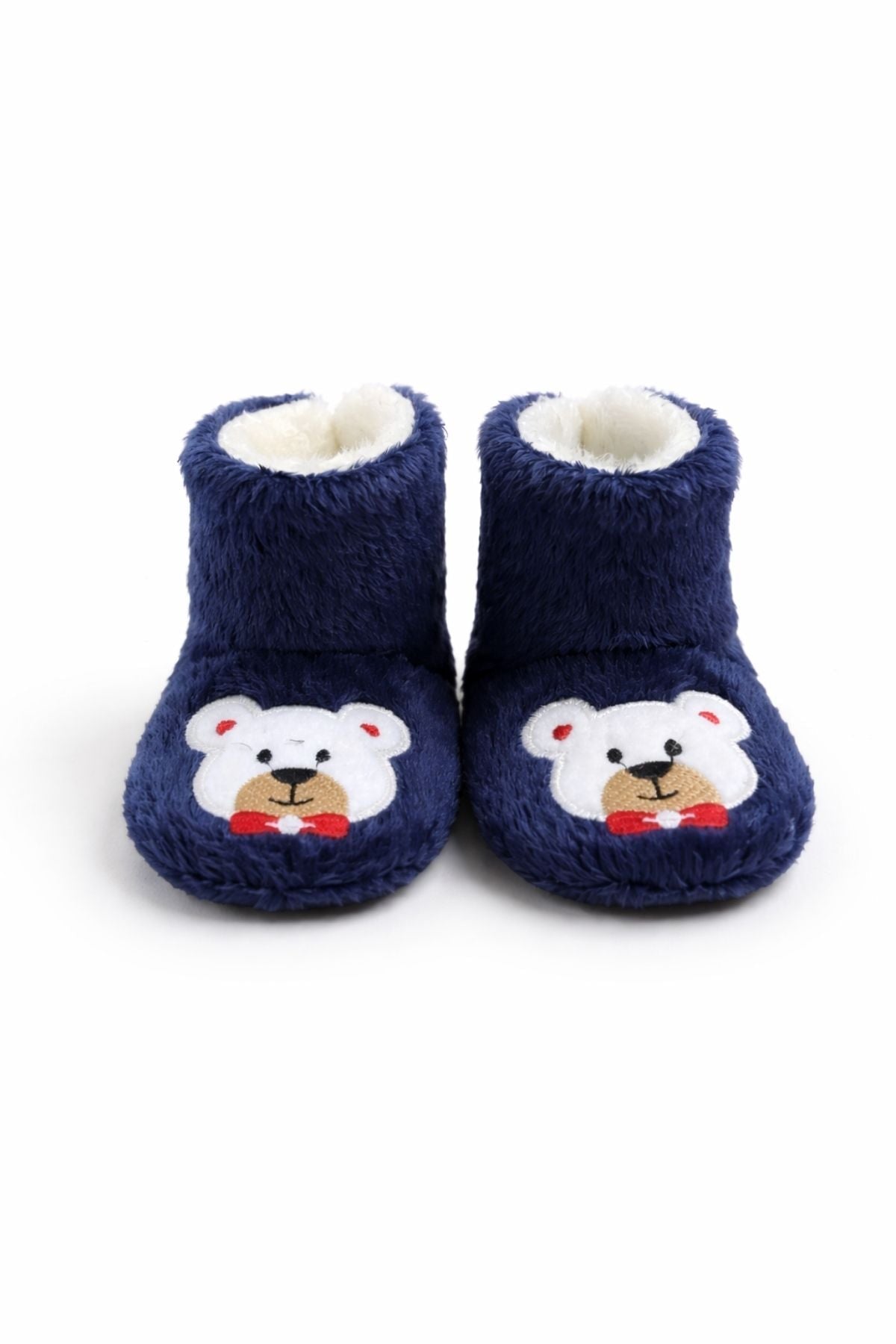 Bebek & Çocuk Kaydırmaz Tabanlı Ev Botu / Panduf / Kışlık Peluş Bot / Sevimli Desen - PufienPanduf