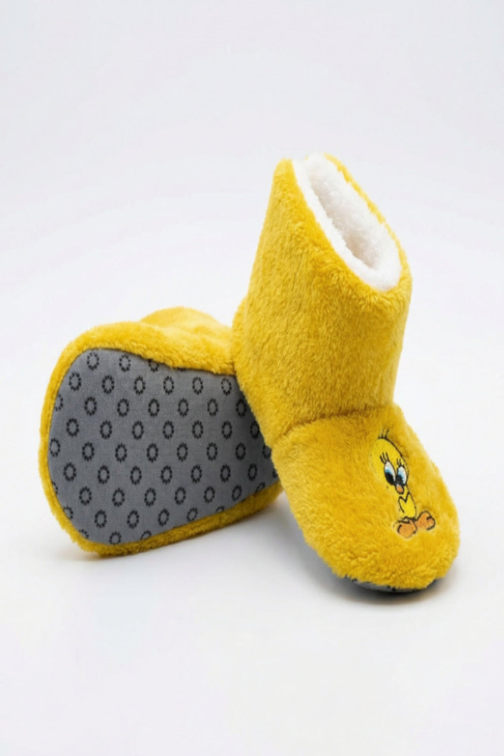 Bebek & Çocuk Kaydırmaz Tabanlı Ev Botu / Panduf / Kışlık Peluş Bot / Sevimli Desen - PufienPanduf