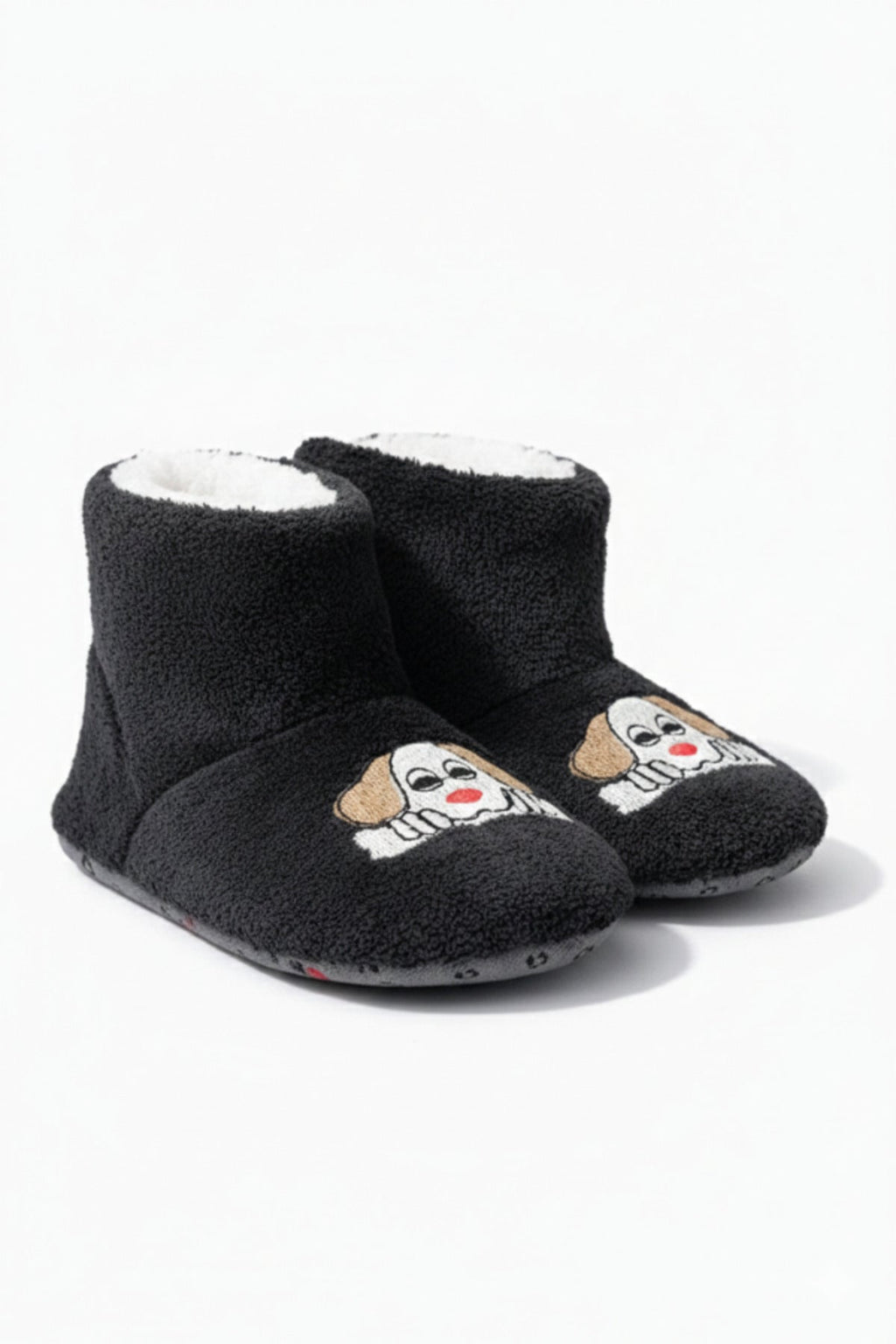 Bebek & Çocuk Kaydırmaz Tabanlı Ev Botu / Panduf / Kışlık Peluş Bot / Sevimli Desen - PufienPanduf