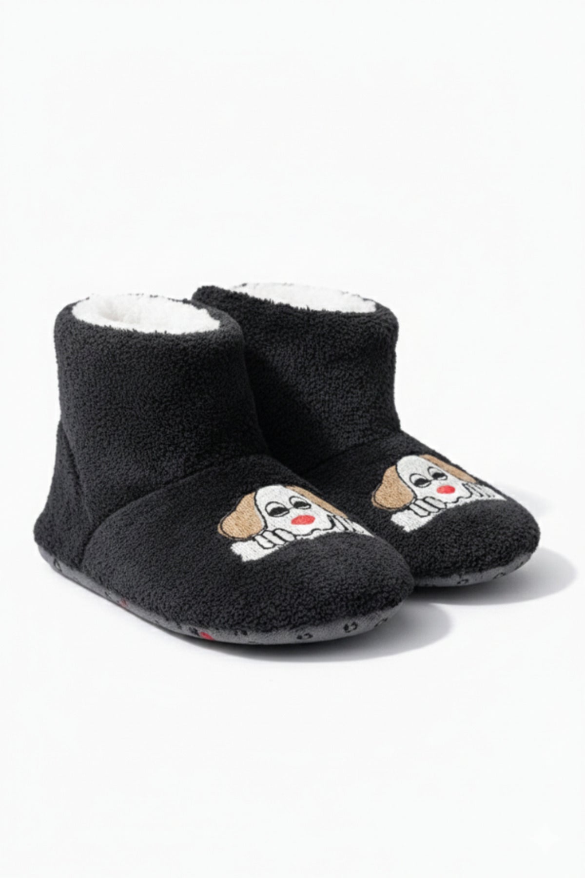 Bebek & Çocuk Kaydırmaz Tabanlı Ev Botu / Panduf / Kışlık Peluş Bot / Sevimli Desen - PufienPanduf