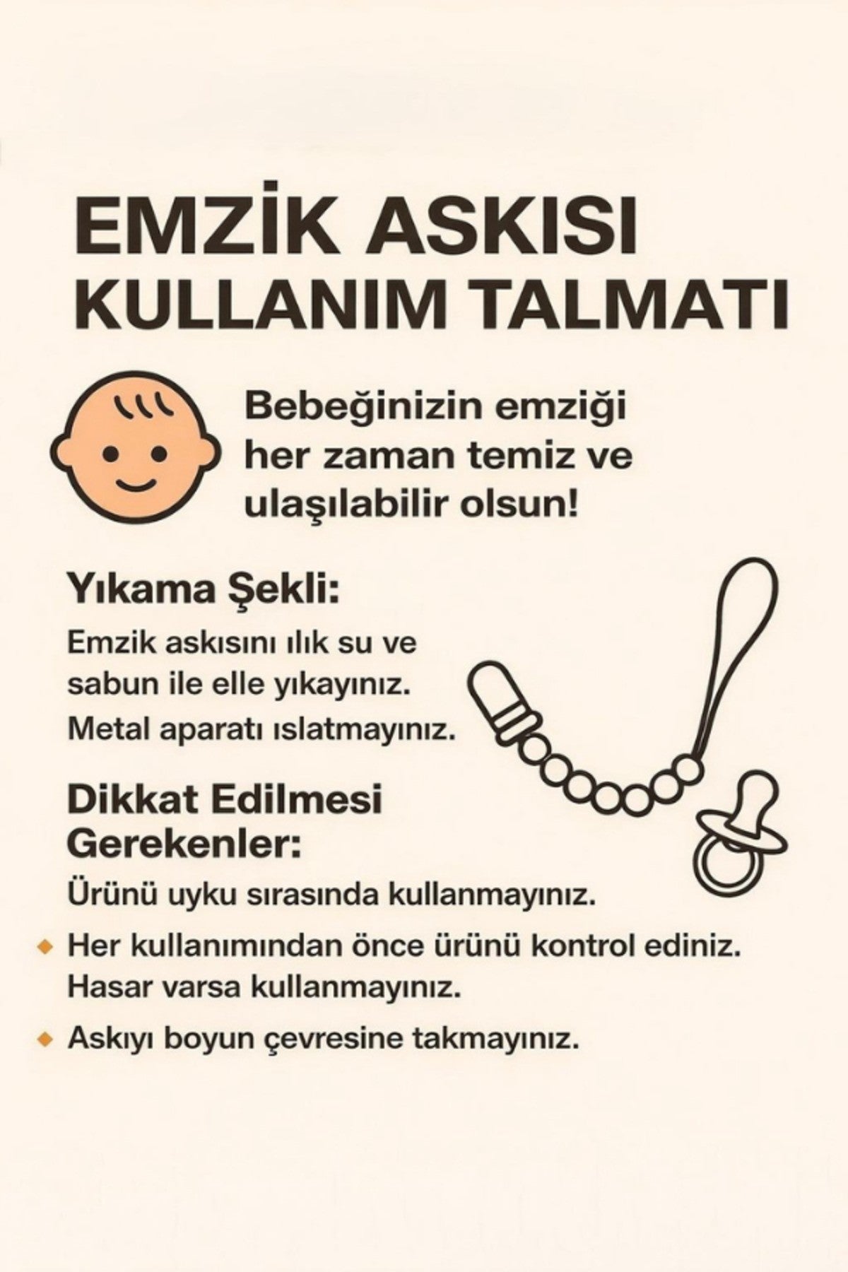 Emzik Askısı (3'li)